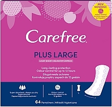 Daily Liners with Light Scent, 64 pcs - Carefree Plus Large Light Scent — photo N3