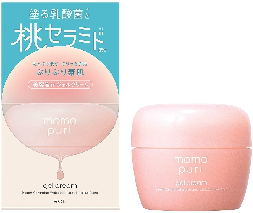 Lactobacilli, Vitamins A, C, E & Ceramide Fluid Cream - BCL Momo Puri — photo N1