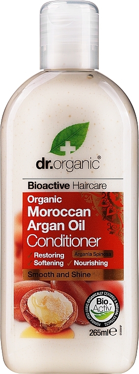 Conditioner "Argan Oil" - Dr. Organic Bioactive Haircare Moroccan Argan Oil Conditioner — photo N3