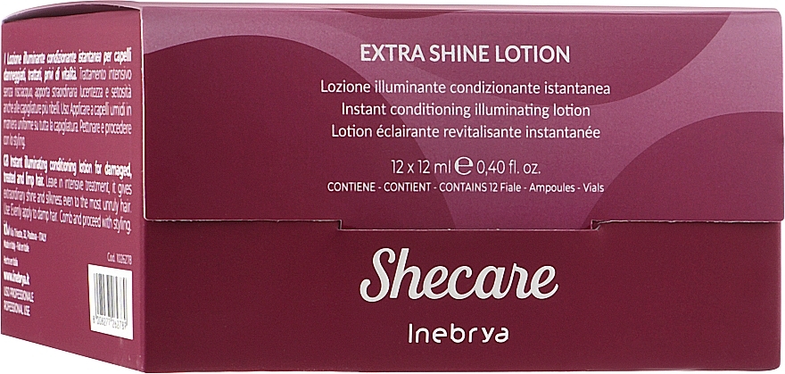 Extra Shine Hair Lotion - Inebrya She Care Extra Shine Lotion — photo N3