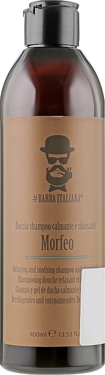 Relaxing and Soothing Shampoo & Shower Gel - Barba Italiana Morfeo Shampoo And Shower Gel — photo N1