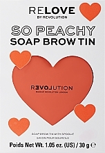 Relove By Revolution So Peachy Soap Brow Tin - Brow Fixing Soap — photo N1