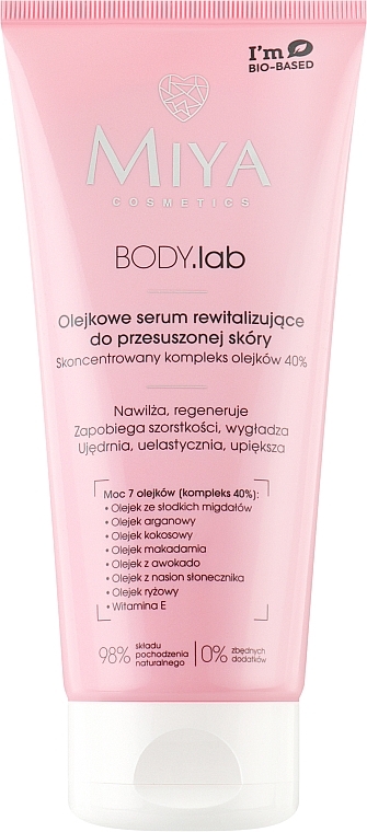 Repairing Body Serum for Dry Skin - Miya Cosmetics Body Lab Oil Revitalizing Serum For Dry Skin — photo N4