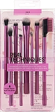 Fragrances, Perfumes, Cosmetics Makeup Brush Set - Real Techniques Everyday Eye Essentials 8-Piece Eyeshadow Brush Set