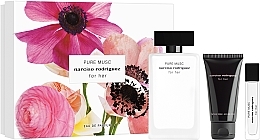 Fragrances, Perfumes, Cosmetics Narciso Rodriguez For Her Pure Musc - Set (edp/100 ml + edp/mini/10 ml + b/lot/50 ml)