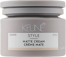 Mattifying Hair Cream #62 - Keune Style Matte Cream — photo N2