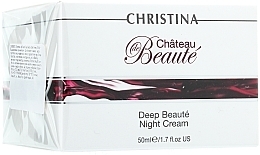 Fragrances, Perfumes, Cosmetics Intensive Renewing Night Cream - Christina Chateau de Beaute Deep Beaute Night Cream