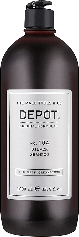 Shampoo for Grey & Blonde Hair - Depot Hair Cleansings 104 Silver Shampoo — photo N1