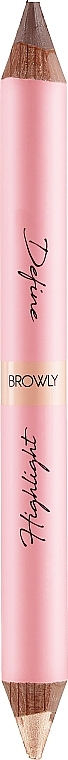 Dual-Ended Brow Pencil - Browly Definitely High Pencil Highliter & Concealer — photo N15