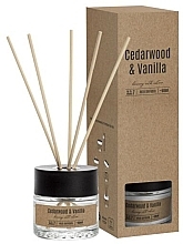 Cedar & Vanilla Fragrance Diffuser - Bispol Cedar Wood & Vanilla Reed Diffuser — photo N1