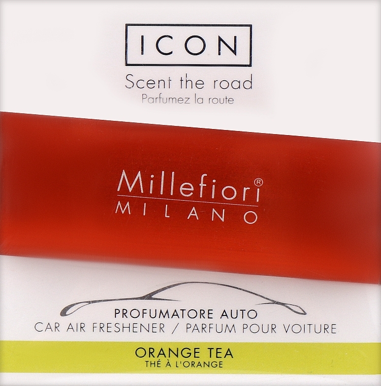 Car Air Freshener "Classic: Orange Tea" - Millefiori Milano Icon Car Air Freshener Orange Tea — photo N1