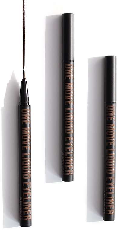 Liquid Eyeliner Pen - One Move Liquid Liner Chocolate — photo N4