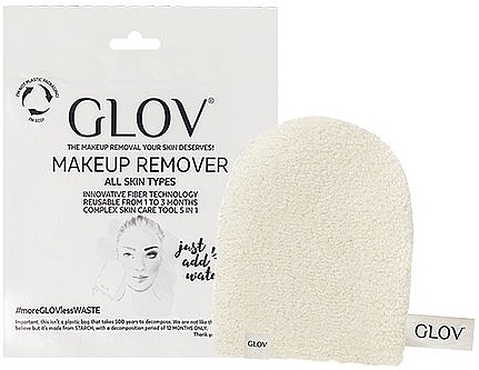 Glov On-The-Go Makeup Remover - Makeup Remover Glove, beige — photo N1