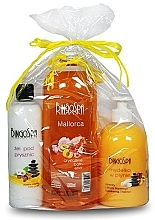 Fragrances, Perfumes, Cosmetics Gift Set - BingoSpa Almonds And Peaches Set (bath/foam/1000ml + sh/gel/300ml + soap/500ml)