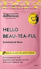 Fragrances, Perfumes, Cosmetics Caffeine & Antioxidant Body Scrub - Delhicious Hello Beau-tea-ful Black Tea Body Scrub