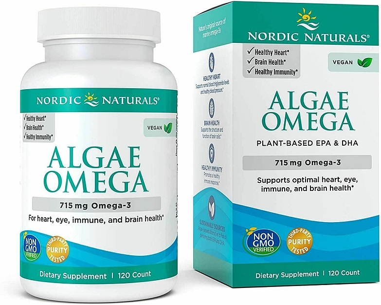 Dietary Supplement "Algae DHA", 715mg - Nordic Naturals Algae DHA — photo N1