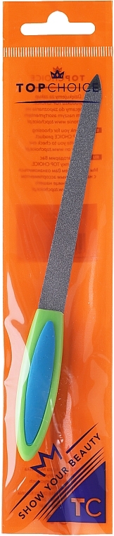 Sapphire Nail File 17cm, green-blue, 77173 - Top Choice — photo N2