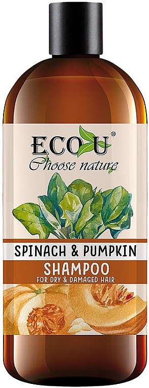 Hair Shampoo 'Pumpkin and Spinach' - Eco U Pumpkins And Spinach Shampoo — photo N2