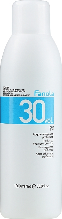 Emulsion Oxidant - Fanola Acqua Ossigenata Perfumed Hydrogen Peroxide Hair Oxidant 30vol 9% — photo N24