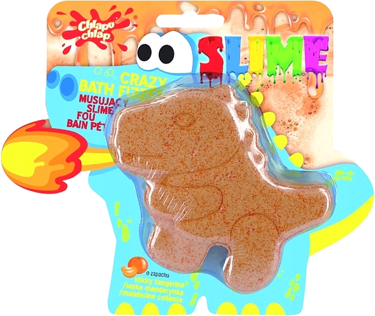 Bath Slime 'Mandarin Dinosaur' - Chlapu Chlap Sparkling Slime — photo N2