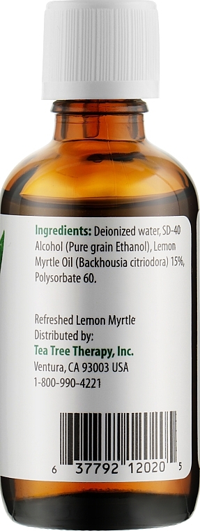 Australian Lemon Myrtle Essential Oil 15% Aqueous Solution - Tea Tree Therapy Lemon Myrtle Essential Oil — photo N2