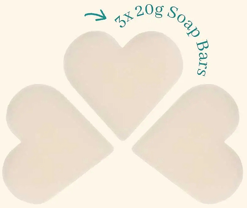 Set - The English Soap Company Occasions Collection Happy Birthday Heart Guest Soaps (soap/3x20g) — photo N2