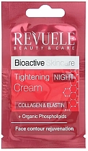 Night Face Cream - Revuele Bioactive Skin Care Collagen & Elastin Tightening Night Cream (sample) — photo N1