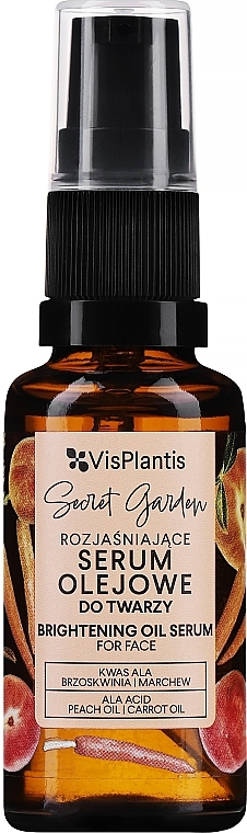 Brightening Facial Oil Serum - Vis Plantis Secret Garden Brightening Oil Serum For Face — photo N1