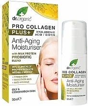 Fragrances, Perfumes, Cosmetics Anti-Aging Probiotic Face Cream - Dr. Organic Pro Collagen Plus+ Anti Aging Moisturiser With Probiotic