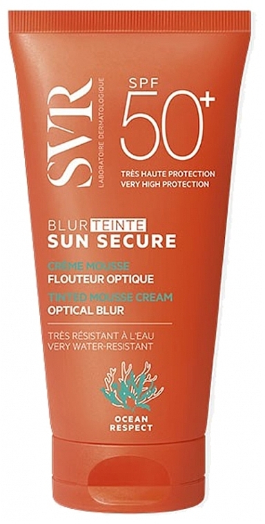 Tinted Sunscreen Mousse - SVR Sun Secure Blur Tinted Mousse Cream SPF50+ — photo N3