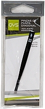 Slanted Stainless Steel Tweezers - QVS Slant Tip Tweezer — photo N2