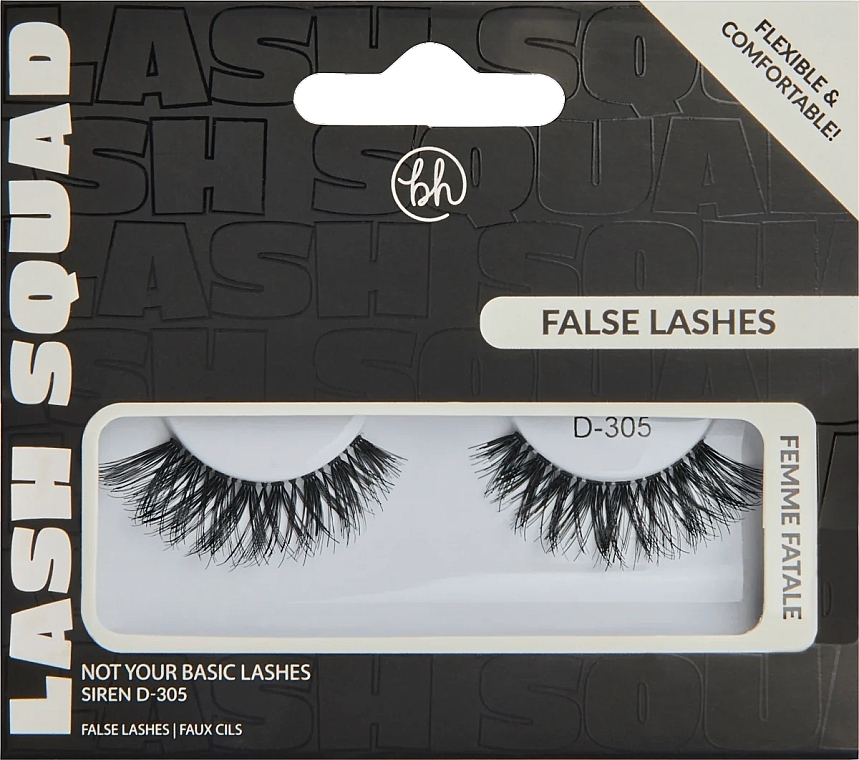 False Lashes - BH Cosmetics Femme Fatale Not Your Basic Lashes Siren D-305 — photo N1