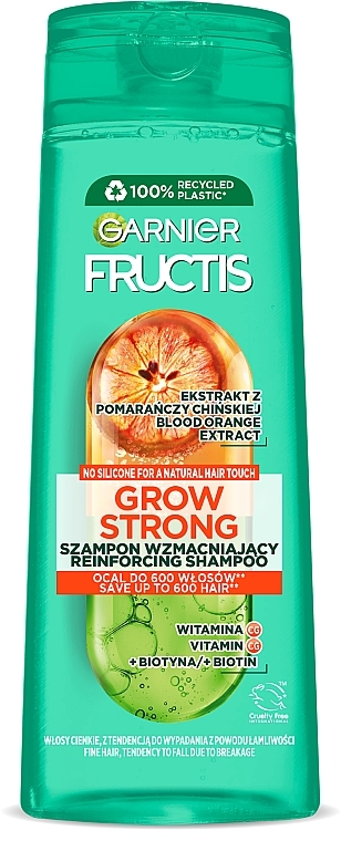 Strengthening Shampoo "Vitamin & Strength" - Garnier Fructis Vitamin & Strength Shampoo — photo N1