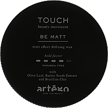 Matte Medium Hold Hair Wax - Artego Touch Be Matt — photo N2