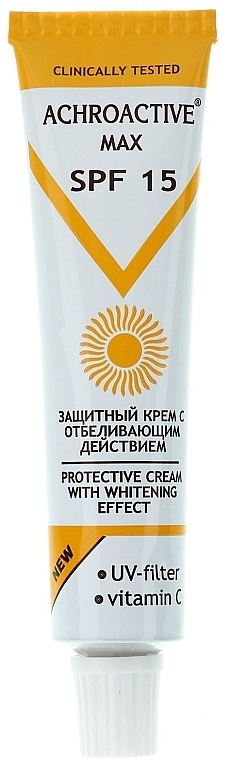 Protective Whitening Cream SPF15 - Achroactive Max Protective Cream With Whitening Effect — photo N1