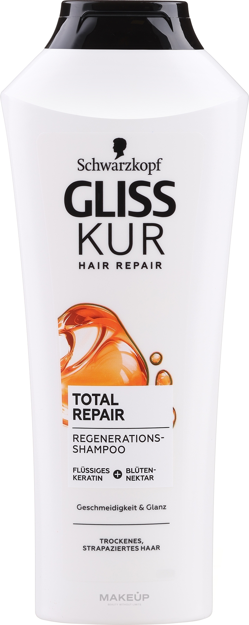 Shampoo for Dry Damaged Hair - Gliss Kur Total Repair — photo 400 ml