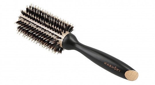 Round Hair Brush, 28 mm - Kashoki Hair Brush Natural Beauty — photo N4