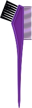 Hair Coloring Brush, 20x5 cm, double-sided purple - Ampli  — photo N1