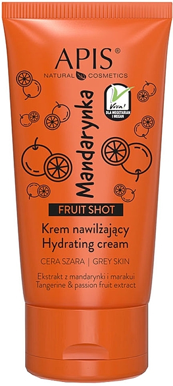 Face Cream with Tangerine Scent - Apis Professional Fruit Shot Hydrating Cream — photo N3