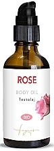 Fragrances, Perfumes, Cosmetics Organic Damask Rose Body Oil - Fagnes Aromatherapy Bio Rose Body Oil