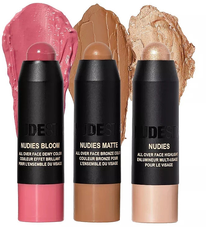 セット - Nudestix Mini Roses & Honey Blush Kit (blush/3x1.8g) — photo N3