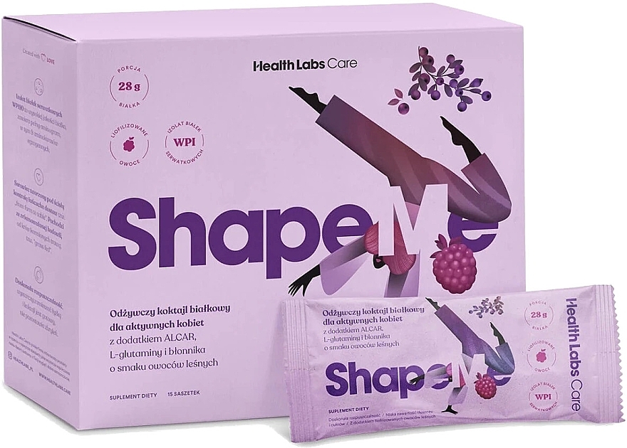 Nutritious Protein Shake with Wild Berry Flavor - HealthLabs ShapeMe — photo N2