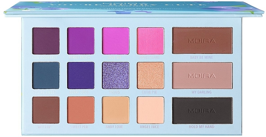 Eyeshadow Palette - Moira You're Berry Cute Pressed Pigments Palette — photo N1