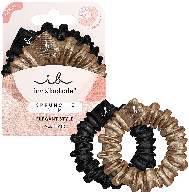 Spiral Hair Ring - Invisibobble Sprunchie Slim True Golden — photo N5