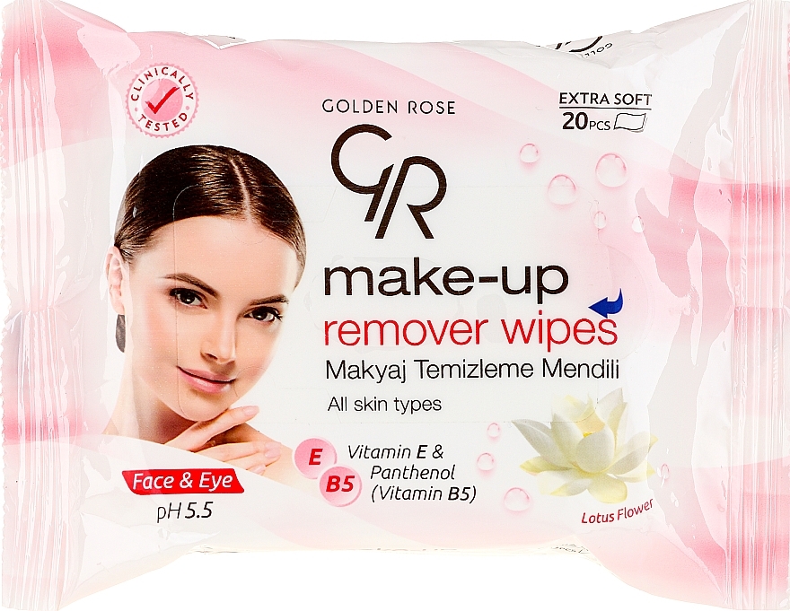 Makeup Remover Wipes - Golden Rose Extra Soft Make-up Remover Wipes — photo N1