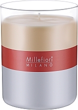 Fragrances, Perfumes, Cosmetics Scented Candle - Millefiori Milano Vanilla & Wood Scented Candle