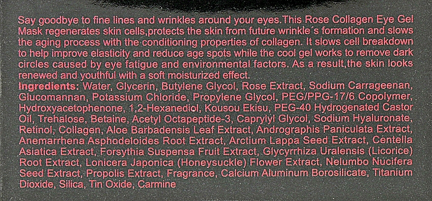 Hydrogel Anti Dark Circles Patch with Rose Extract - Sersanlove Blueberry Collagen Eye Gel Mask — photo N72