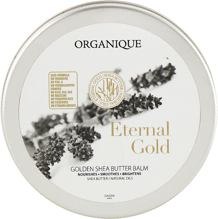 Body Balm with Shea Butter - Organique Eternal Gold Golden Shea Butter Balm — photo N1