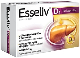 Dietary Supplement, tablets - Aflofarm Esseliv D3 — photo N1