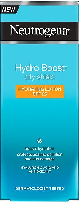 Moisturizing Lotion SPF25 - Neutrogena Hydro Boost City Shield Hydrating Lotion SPF 25 — photo N11